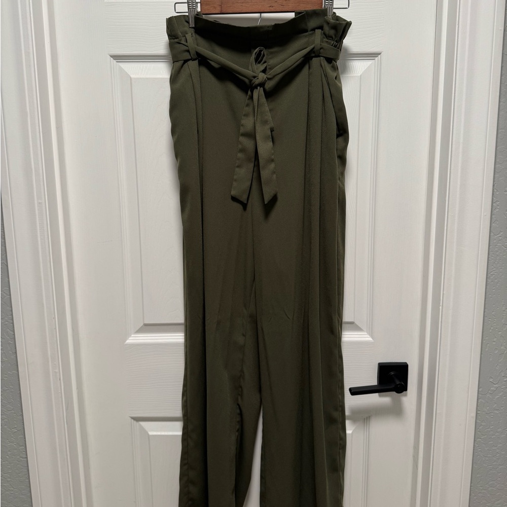 a new day Olive Tie-Waist Trousers